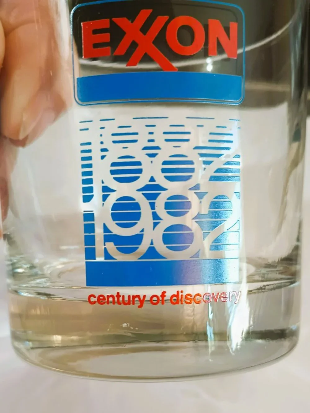 Exxon 1982 Set of 6 Vintage Glasses Drinking Beverage